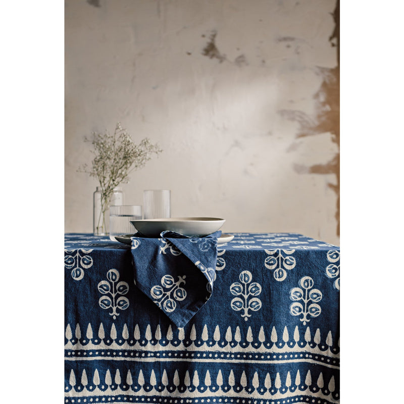Heirloom - Tablecloth Block Print Hawthorn Home & Kitchen