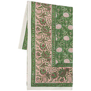 Heirloom - Tablecloth Block Print Peony Home & Kitchen
