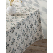Heirloom - Tablecloth Block Print Salvia Home & Kitchen