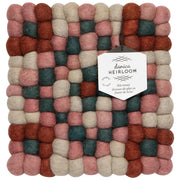 Heirloom - Terra Wool Felt Ball Trivet Home & Kitchen