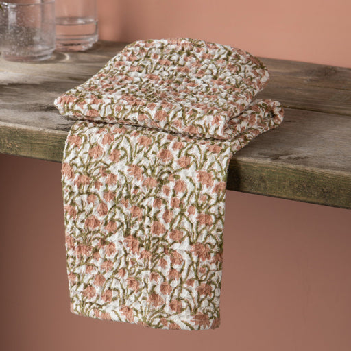 Heirloom - Thrive Block Print Waffle Dishtowel Home & Kitchen