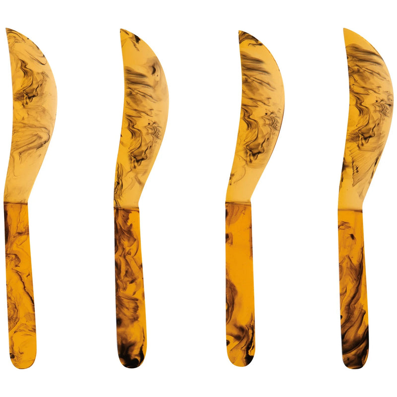 Heirloom - Tortoise Shell Resin Spreader Set of 4 Home & Kitchen