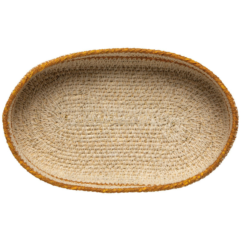 Heirloom - Tray Seagrass OvalSmall Linear Home & Kitchen
