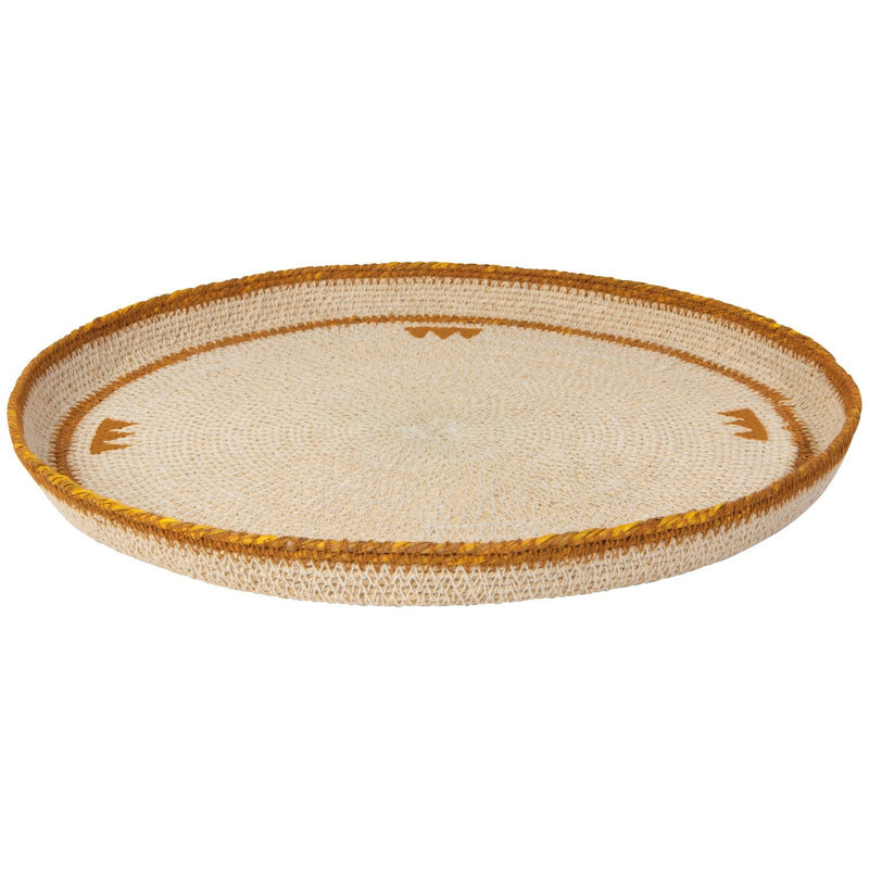 Heirloom - Tray Seagrass Round 14in Apex Home & Kitchen