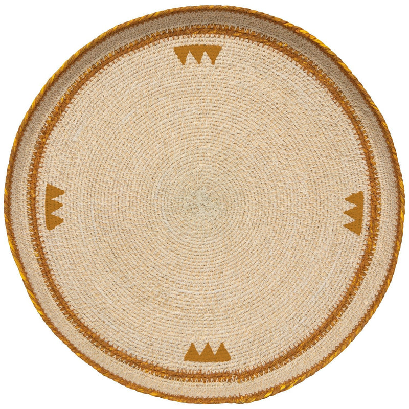 Heirloom - Tray Seagrass Round 14in Apex Home & Kitchen