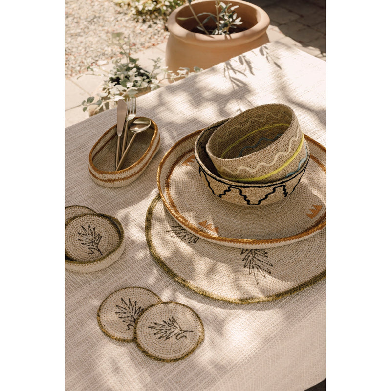 Heirloom - Tray Seagrass Round 14in Apex Home & Kitchen