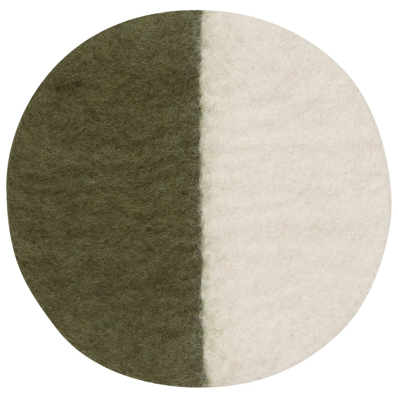 Heirloom - Trivet Wool Dual Olive Home & Kitchen