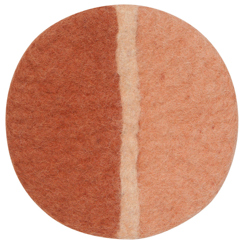 Heirloom - Trivet Wool Dual Sienna | Brown Home & Kitchen