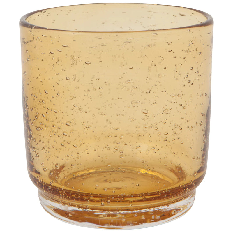 Heirloom - Tumbler 12oz Bubbled Amber Home & Kitchen