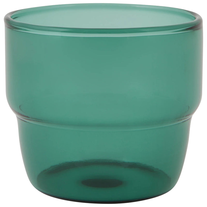 Heirloom - Tumbler 9oz Stacked Emerald Home & Kitchen