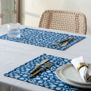 Heirloom - Vinebloom Block Print Placemats Set of 4 Home & Kitchen