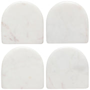 Heirloom - White Arch Marble Coasters Set of 4 Home & Kitchen