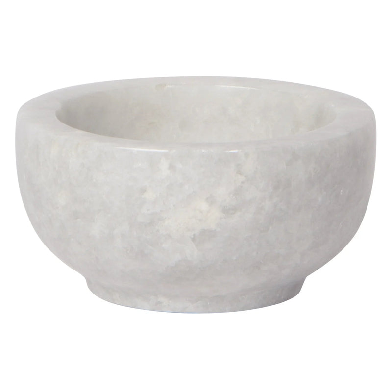 Heirloom - White Marble Bowl 3 inch Home & Kitchen