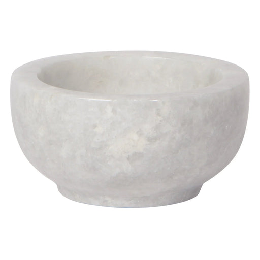 Heirloom - White Marble Bowl 3 inch Home & Kitchen