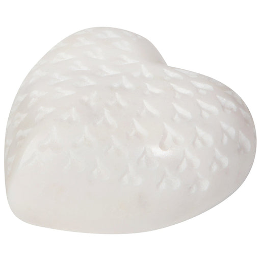 Heirloom - White Marble Heart Large