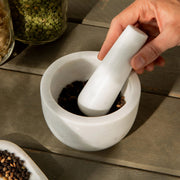 Heirloom - White Marble Mortar and Pestle Large Home & Kitchen