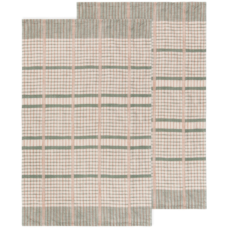 Heirloom - Willow Finley Check Dishtowels Set of 2 Home & Kitchen