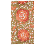 Heirloom - Zinnia Block Print Napkins Set of 4 Home & Kitchen