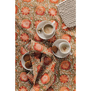 Heirloom - Zinnia Block Print Napkins Set of 4 Home & Kitchen