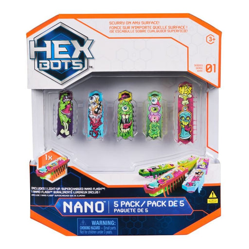 HEXBOT - Flash Nano 5PK Mixed Toys & Games