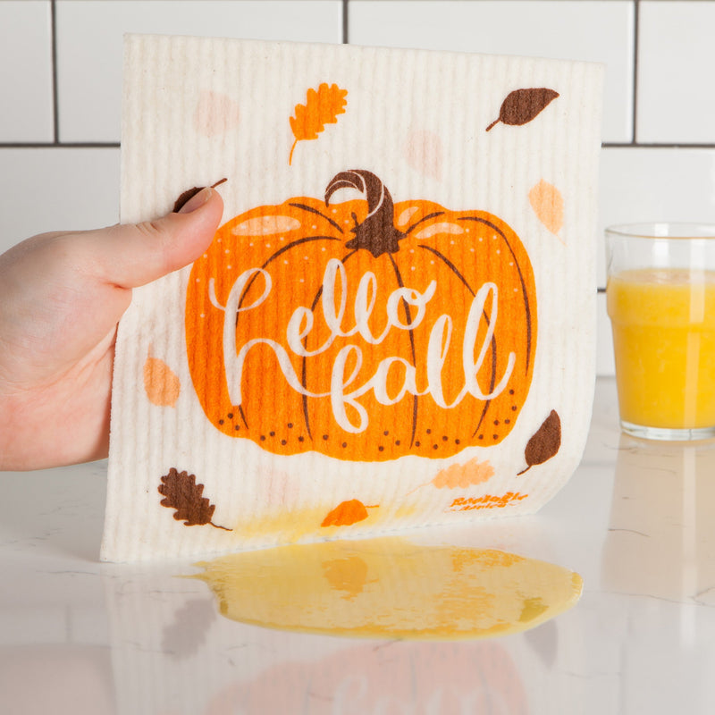 Danica - Hello Fall Swedish Dishcloth - lifestyle