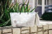HINZA - RECYCLED Bag Large Transparent Recycled Plastic Luggage & Bags