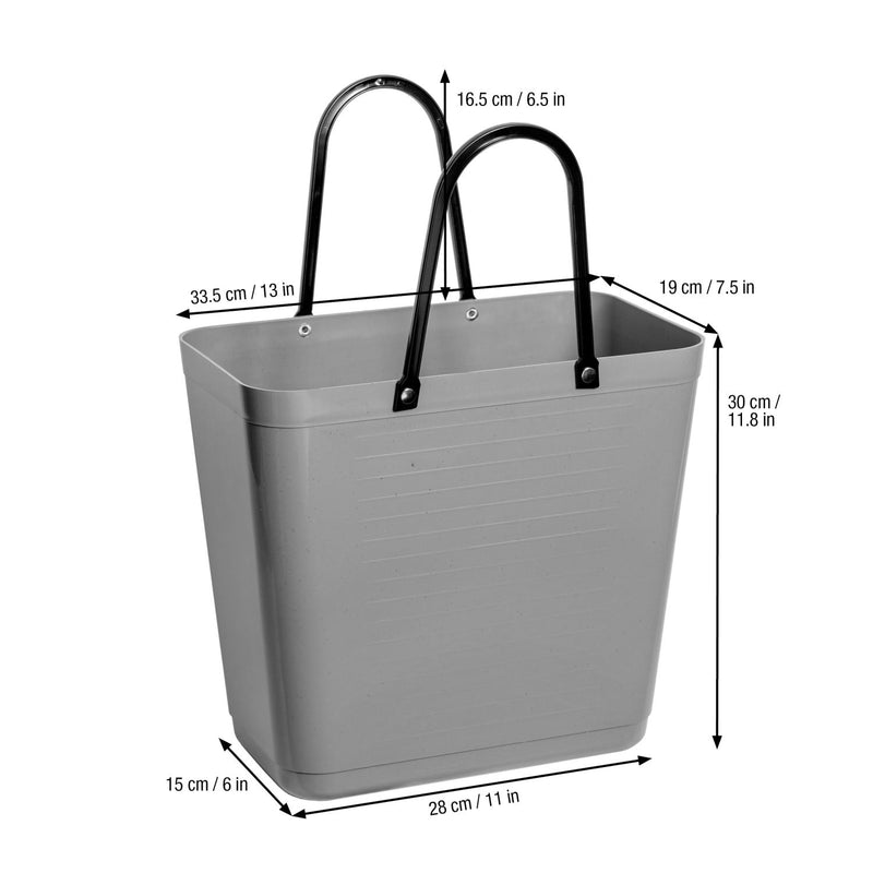 HINZA - ECO Bag Tall Blue Green Plastic