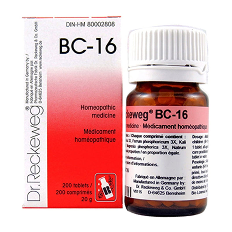 Hoopers - Dr. Reckeweg - BC - 16 - 200 Tablets / Comprimes - 20 g Health & Beauty
