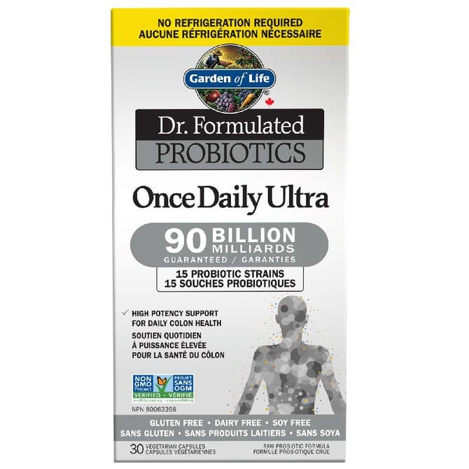 Hoopers - Garden of Life - Dr. F Once Daily Ultra 90 - B Shelf Stable - 30 Vcaps Health & Beauty