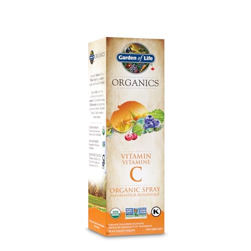 Hoopers - Garden of Life - Mykind Organics - Vitamin C Organic Spray - Orange - Tangerine - 58 mL Health & Wellness