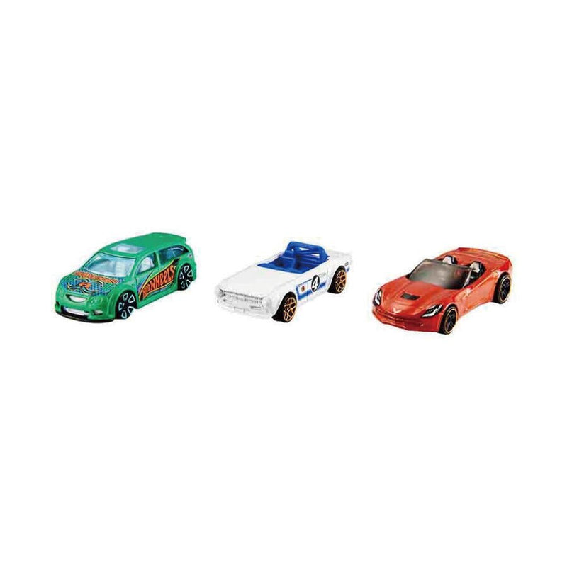 Hot Wheels - 1:64 DIECAST - 3pk BASIC CAR ASST Toys & Games