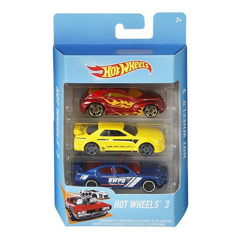 Hot Wheels - 1:64 DIECAST - 3pk BASIC CAR ASST Toys & Games