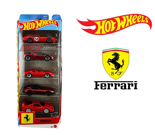 Hot Wheels - FERRARI - 5pk ASST Toys & Games