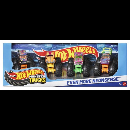 Hot Wheels - Monster Trucks - 1:64 - 4PK Assortment Toys & Games