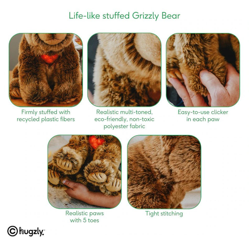 Hugzly - Kodi The Grizzly Bear Wifi Connect Smart Plush - 2 Pack Toys & Games