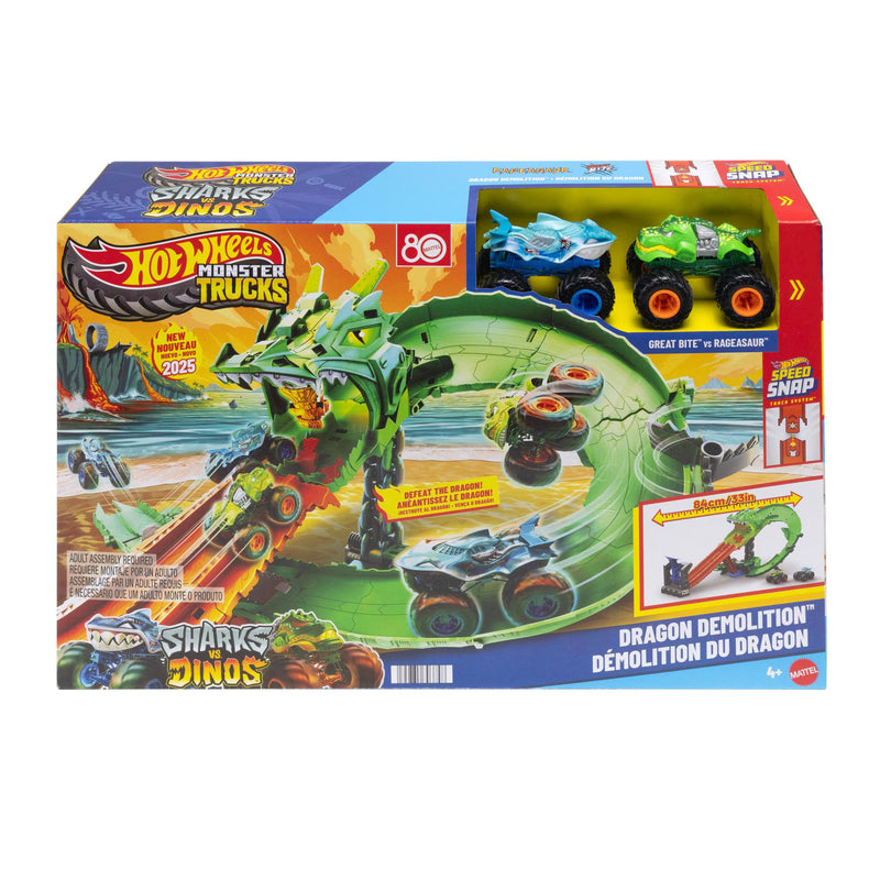 Mattel - HOT WHEELS - SHARKS vs DINOS PLAYSET