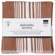 Now Designs - Scrub-It Chestnut Brown Dishcloth Set of 3