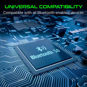 HyperGear - Hypergear Gaming Earbuds Bluetooth Cobrastrike Passive Noise Cancelling 25Hr Playtime Built In Mic Touch Sensor Controls Charging Case - Black Electronics