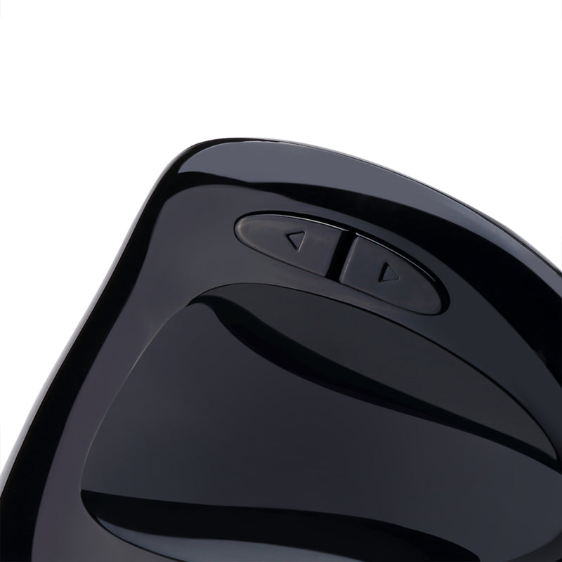 Adesso - Gaming Mouse Wired Vertical E7 6 Buttons Progammable Left Handed up to 6400dpi Adjustable Weight PC/Mac - Black