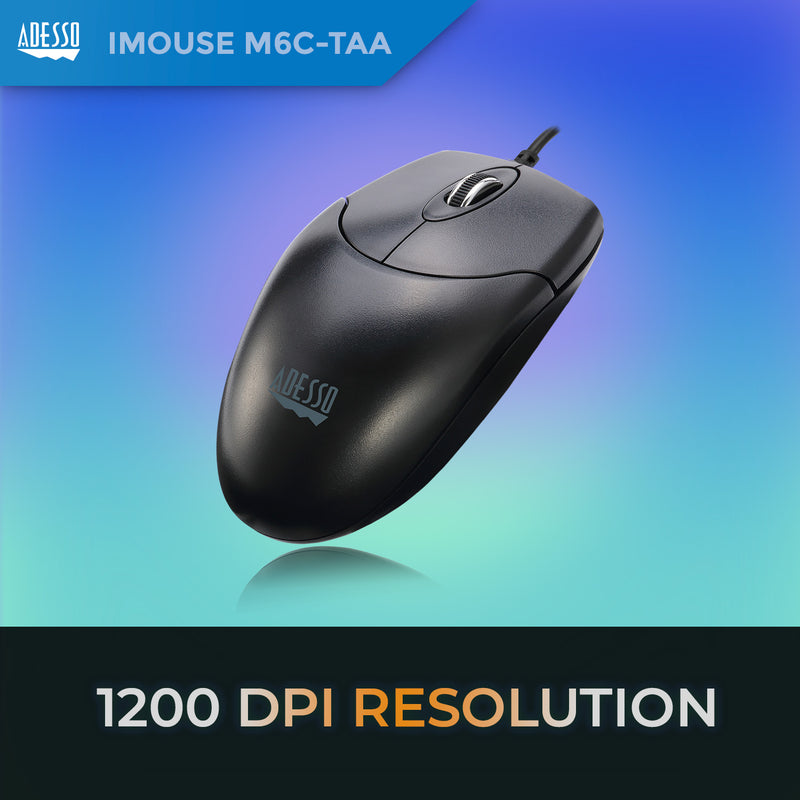 Adesso - Typ Desktop full size mouse (TAA Compliant)