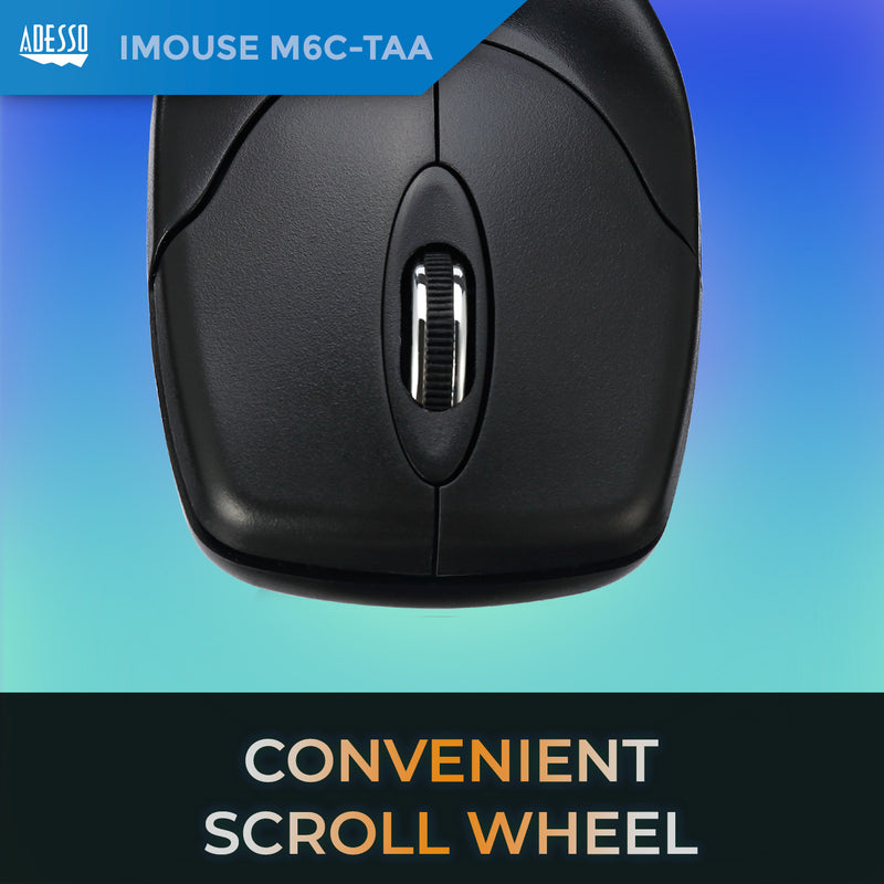 Adesso - Typ Desktop full size mouse (TAA Compliant)