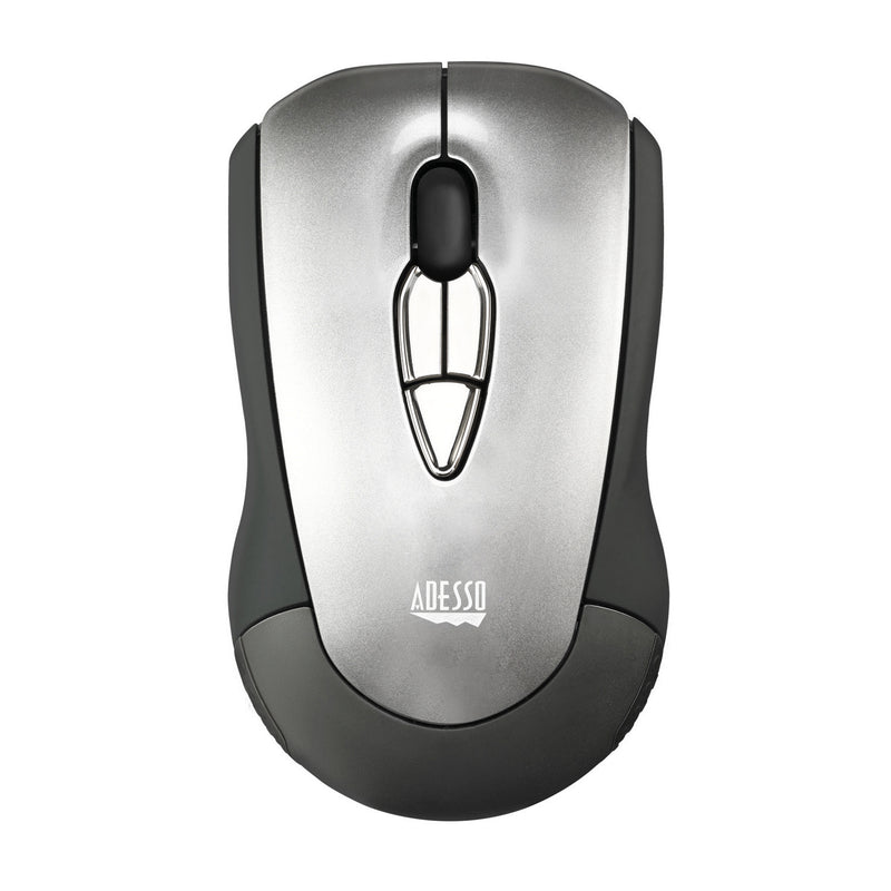 Adesso - Air Mouse Wireless iMouse P10 USB 2.4Ghz Dongle with MotionTools 3 Software for Presentations Mouse/Wireless Presenter PC/Mac - Black & Silver