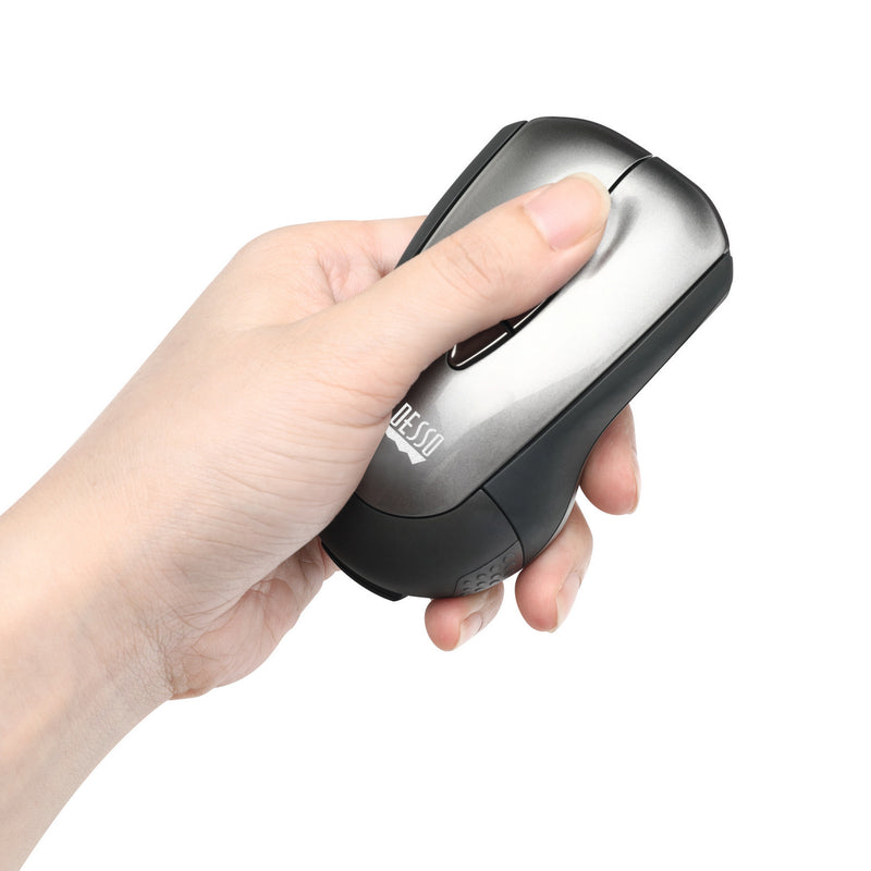 Adesso - Air Mouse Wireless iMouse P10 USB 2.4Ghz Dongle with MotionTools 3 Software for Presentations Mouse/Wireless Presenter PC/Mac - Black & Silver