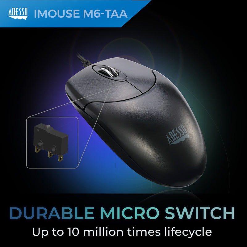 Adesso - Desktop full size mouse (TAA Compliant)