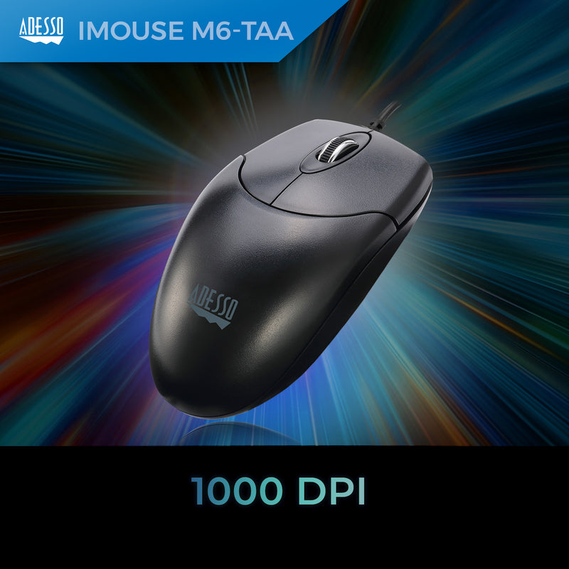 Adesso - Desktop full size mouse (TAA Compliant)