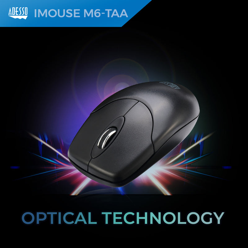 Adesso - Desktop full size mouse (TAA Compliant)