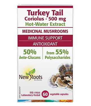 New Roots Herbal - Coriolus - 60 Capsules