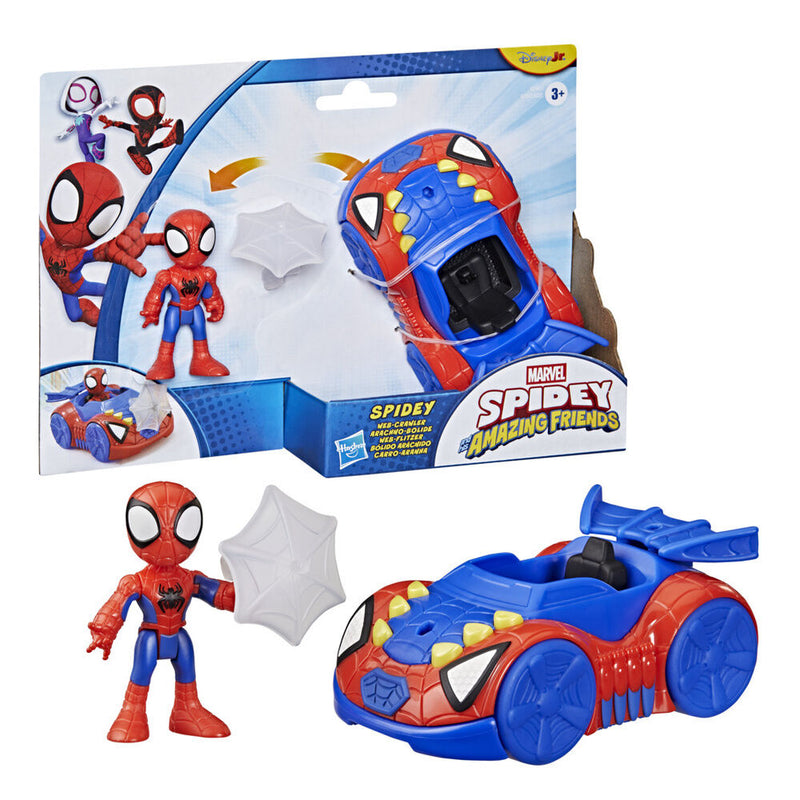 Hasbro - MARVEL - SPIDEY & FRIENDS -  3" SPIDEY - WEB CRAWLER VEHICLE