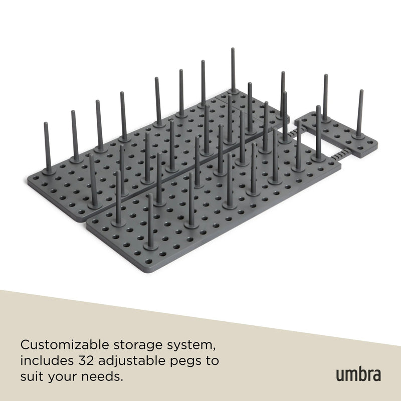 UMBRA - Peggy Drawer Organizers, Set of 2 _ Charcoal / 2-Pack