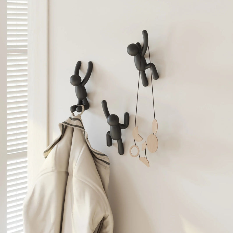 UMBRA - Buddy Wall Hooks, Set of 3 · Modern Decorative Wall Hooks for Home Organization